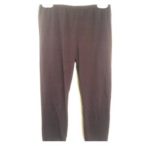 Girls Brown Cotton Leggings